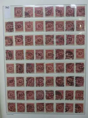 Deutsches Reich Lager Weimar überwiegend gestempelt im Binder #LZ703