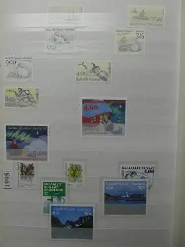 Grönland postfrisch besammelt im Einsteck-Album #LZ683