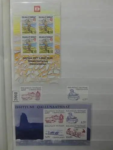 Grönland postfrisch besammelt im Einsteck-Album #LZ683