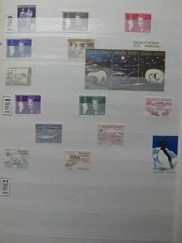 Grönland postfrisch besammelt im Einsteck-Album #LZ683