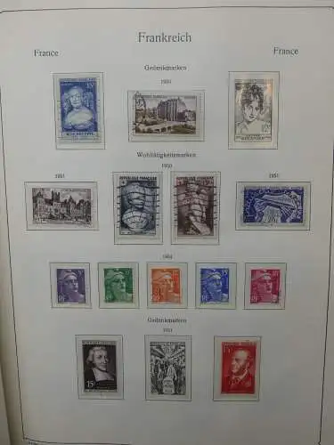 Frankreich ab 1944 dual teilbesammelt im KA-BE Binder #LZ704