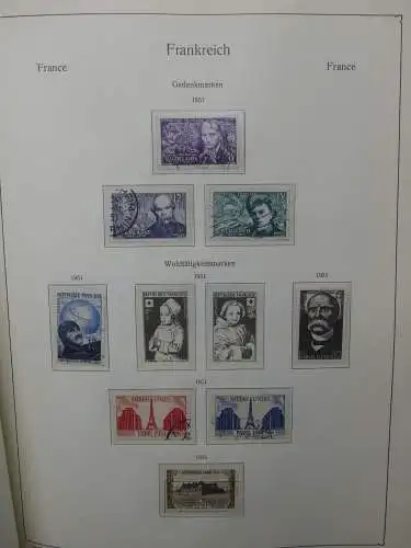 Frankreich ab 1944 dual teilbesammelt im KA-BE Binder #LZ704