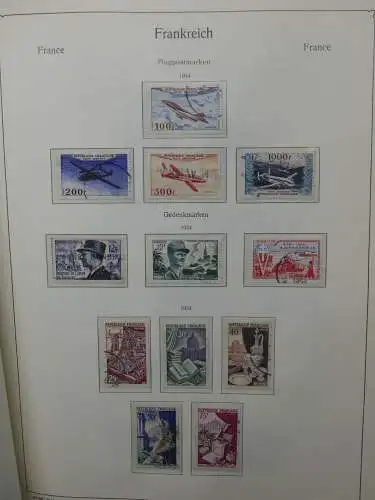 Frankreich ab 1944 dual teilbesammelt im KA-BE Binder #LZ704