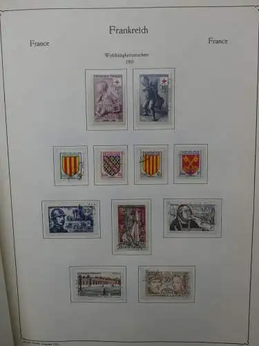 Frankreich ab 1944 dual teilbesammelt im KA-BE Binder #LZ704