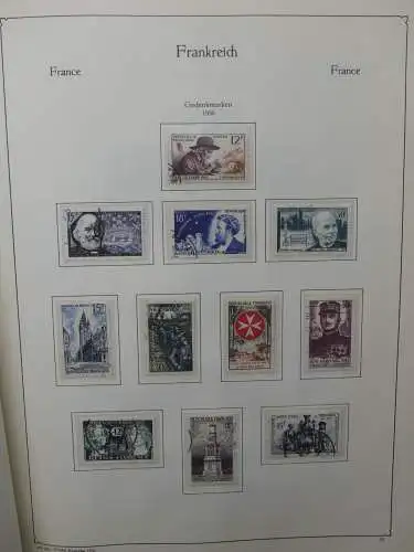 Frankreich ab 1944 dual teilbesammelt im KA-BE Binder #LZ704