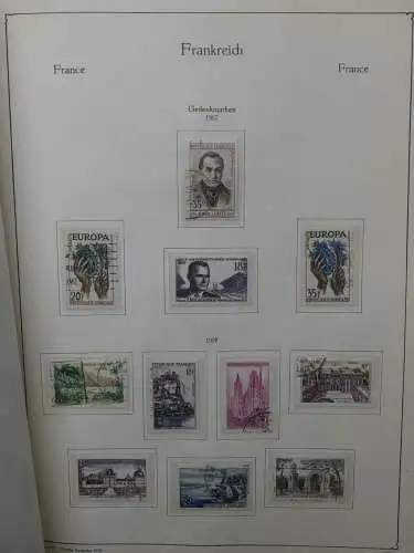 Frankreich ab 1944 dual teilbesammelt im KA-BE Binder #LZ704
