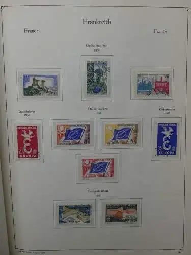Frankreich ab 1944 dual teilbesammelt im KA-BE Binder #LZ704