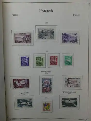 Frankreich ab 1944 dual teilbesammelt im KA-BE Binder #LZ704