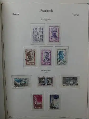 Frankreich ab 1944 dual teilbesammelt im KA-BE Binder #LZ704