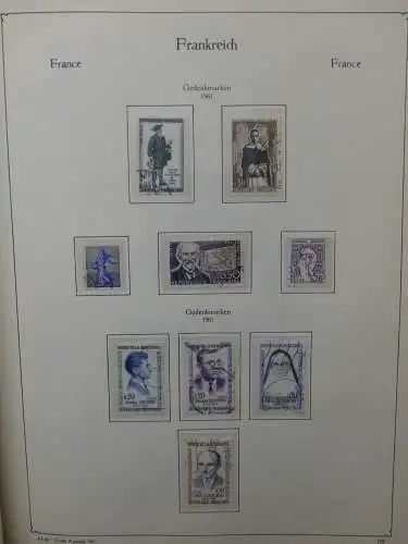 Frankreich ab 1944 dual teilbesammelt im KA-BE Binder #LZ704
