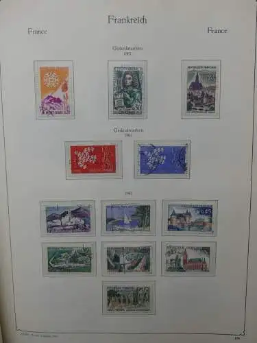 Frankreich ab 1944 dual teilbesammelt im KA-BE Binder #LZ704