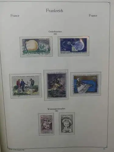 Frankreich ab 1944 dual teilbesammelt im KA-BE Binder #LZ704
