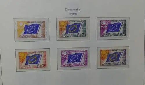 Frankreich ab 1944 dual teilbesammelt im KA-BE Binder #LZ704