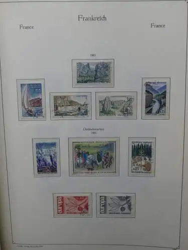 Frankreich ab 1944 dual teilbesammelt im KA-BE Binder #LZ704