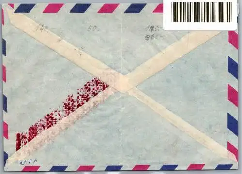 Berlin 74, 76, 78 auf Brief Luftpost #OI197