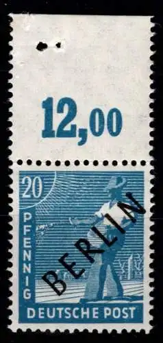 Berlin 8 P OR dgz postfrisch geprüft Schlegel BPP #OF935