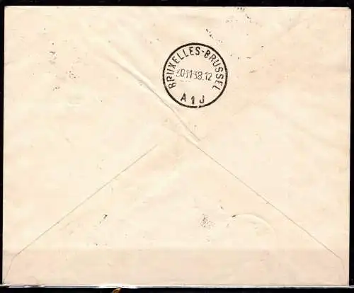 Belgisch Kongo 170 4 Briefe zur100. Luftpostverbindung #OF960