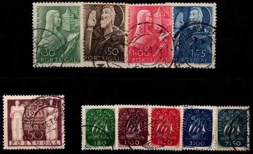 Portugal Jahrgang 1948 mit 720-729 gestempelt #OB029