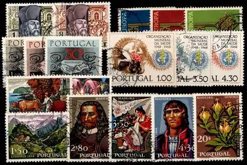 Portugal Jahrgang 1968 mit 1049-1066 gestempelt #OB049