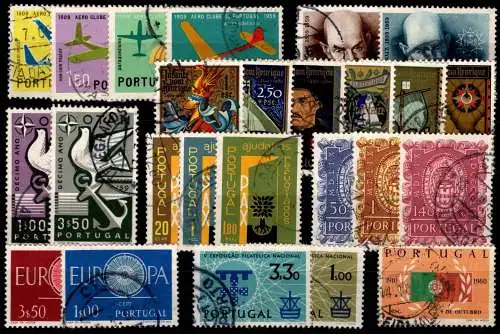 Portugal Jahrgang 1960 mit 878-902 gestempelt #OB041