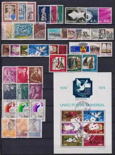 Portugal Jahrgang 1974 mit 1228-1271 gestempelt #OB055