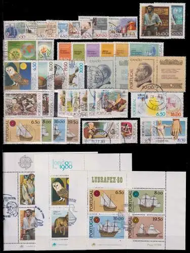 Portugal Jahrgang 1980 mit 1472-1513 gestempelt #OB061