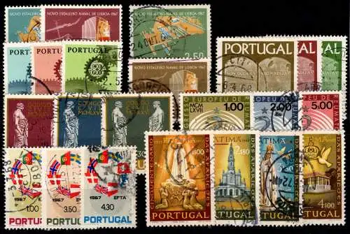 Portugal Jahrgang 1967 mit 1026-1048 gestempelt #OB048