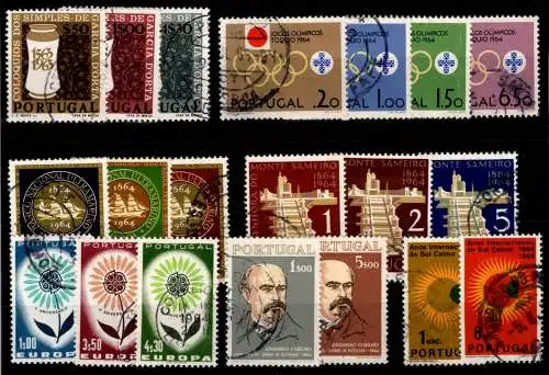 Portugal Jahrgang 1964 mit 954-973 gestempelt #OB045