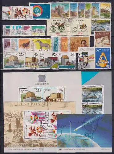 Portugal Jahrgang 1986 mit 1677-1707 gestempelt #OB067