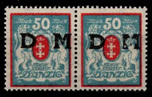Danzig Dienstmarken 33 AF I postfrisch Aufdruckfehler I #OH889