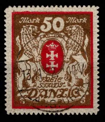 Danzig 100 Yb gestempelt geprüft Kniep BPP #OH968