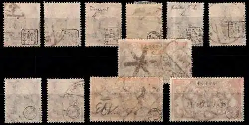 Danzig 181-191 gestempelt geprüft Infla Berlin #OH987