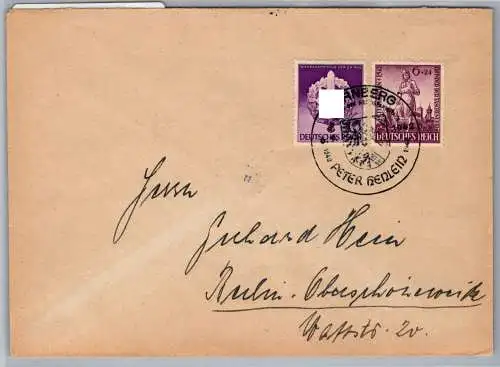 Deutsches Reich 818, 819 auf Brief Fernbrief #OB948