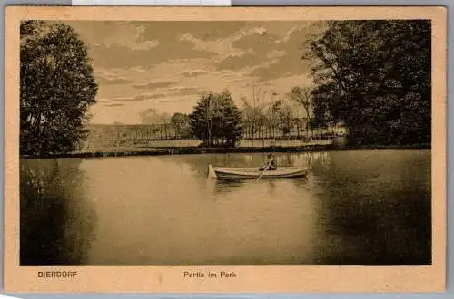 Ak Westerwald Dierdorf Partie im Park auf Postkarte Echtfoto #NX850