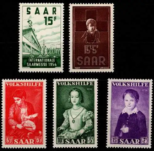 Saarland 348, 350, 354-356 postfrisch #OB890