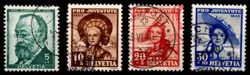 Schweiz 373-376 gestempelt #OI351