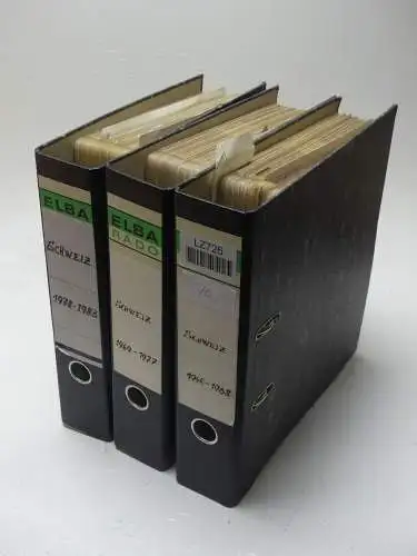 Schweiz 1945-1983 gestempelt besammelt in 2 Safe Bindern #LZ726