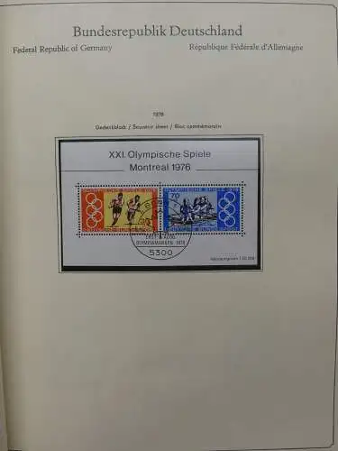 BRD Bund ab Anfängen **/* und gestempelt im Abria Album #LZ742