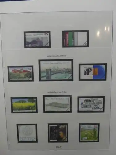 BRD Bund 2005/07 gestempelt besammelt * Vordruck für ** im Lindner Album #LZ717