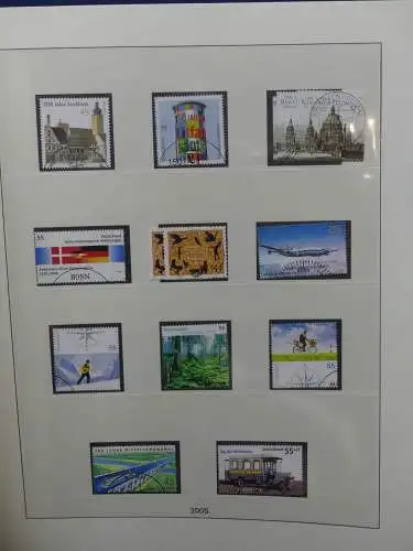 BRD Bund 2005/07 gestempelt besammelt * Vordruck für ** im Lindner Album #LZ717