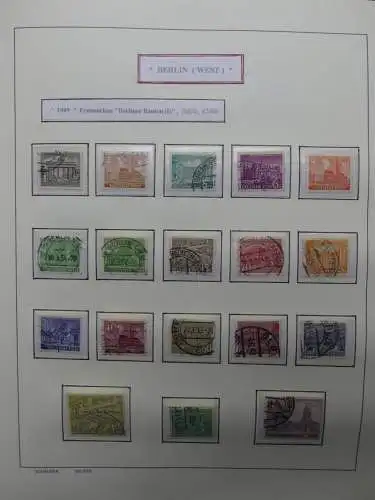 Berlin/BRD Bund Dauerserien Spezial mit ca. 100 € Nominale im Binder #LZ755