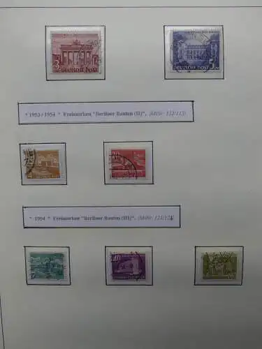 Berlin/BRD Bund Dauerserien Spezial mit ca. 100 € Nominale im Binder #LZ755