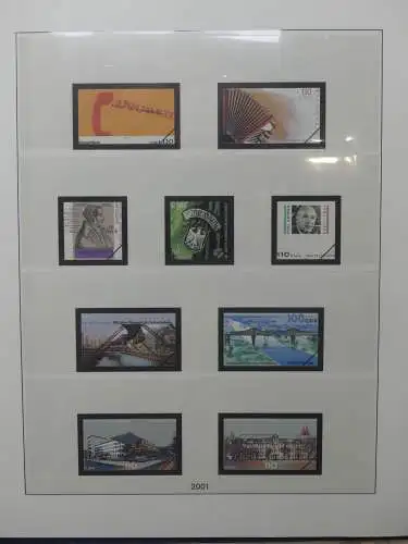 BRD Bund 2001/02 gestempelt besammelt * Vordruck für ** im Lindner Album #LZ719