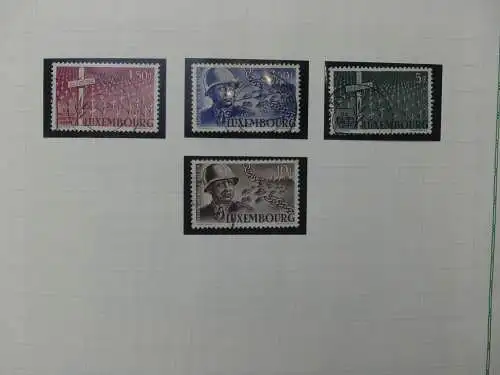 Luxemburg **/*/ gestempelt besammelt auf Blanko-Seiten #LZ731