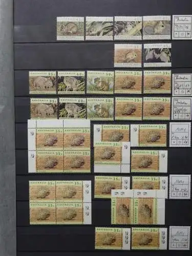 Australien postfrisch besammelt in 3 Steckbüchern #LZ756