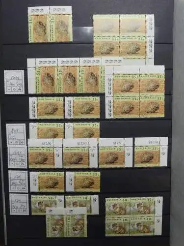 Australien postfrisch besammelt in 3 Steckbüchern #LZ756