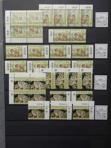 Australien postfrisch besammelt in 3 Steckbüchern #LZ756
