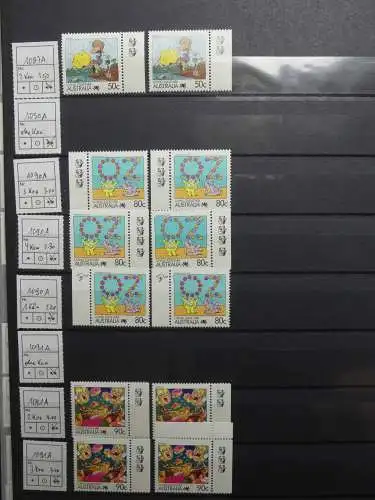 Australien postfrisch besammelt in 3 Steckbüchern #LZ756