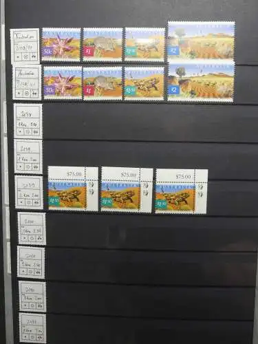 Australien postfrisch besammelt in 3 Steckbüchern #LZ756