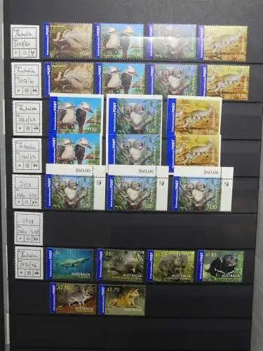 Australien postfrisch besammelt in 3 Steckbüchern #LZ756